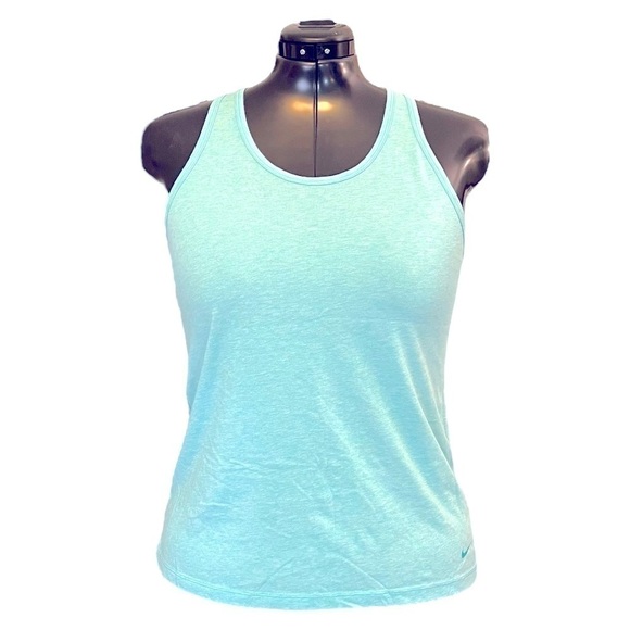 Nike Dry Fit Racer Back Tank Top in Tuquoise - Picture 1 of 10